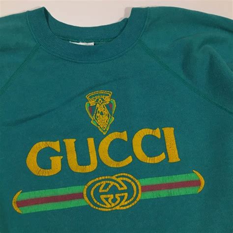 gucci print sweatshirt|Gucci sweatshirt vintage.